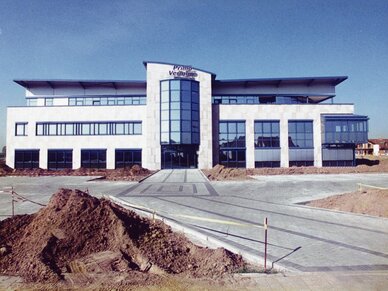 Das neu gebaute Nussbaum-Verlagshaus in St. Leon-Rot.